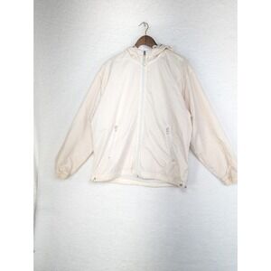 Vintage Footlocker Track Jacket White Rain‎ Windbreaker 90s Small